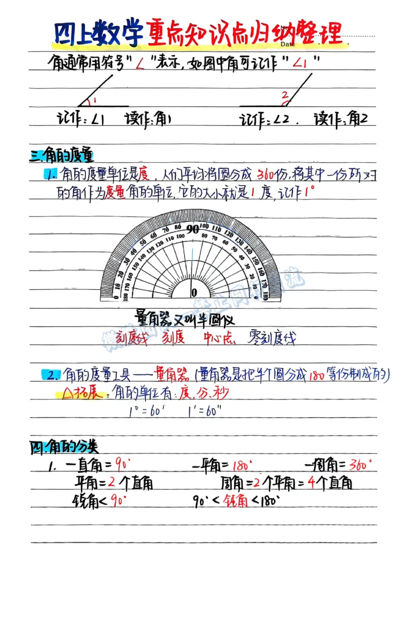 四年级数学必背公式（分享版）_小学全网线上同款资料_26号文件5上6上数学
