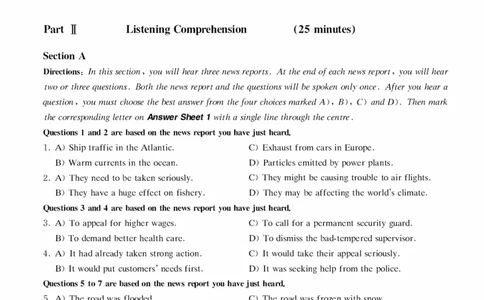 2020.09月四级真题第1套可复制可划线查词_大学英语四级+六级_四级真题_四级真题_2020年09月CET4题+解+音频_01、真题PDF版（推荐打印）❤