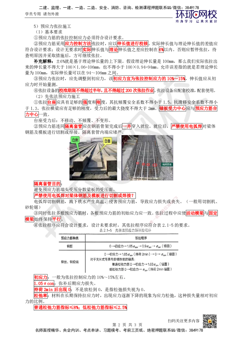 15.第15讲-21预应力混凝土施工技术-先张法_2026年一级建造师_2026年一建市政_2025年一建市政SVIP_02-基础精讲✿高端面授✿深度强化_董雨佳