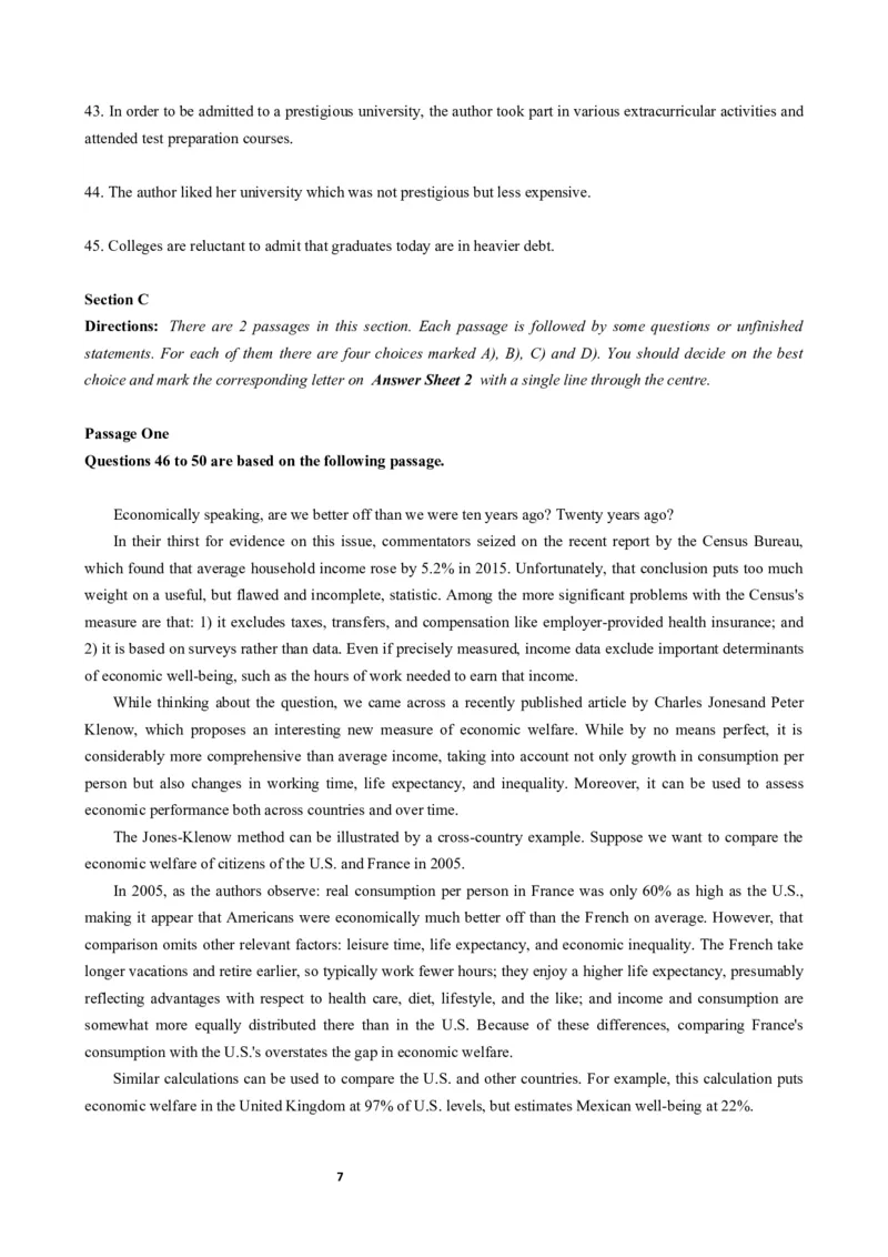 2018年06月六级真题（第3套）_大学英语四级+六级_六级真题_六级真题_1990年-2018年真题资料合集_2018年06月CET6题+解+音频_02、真题Word版