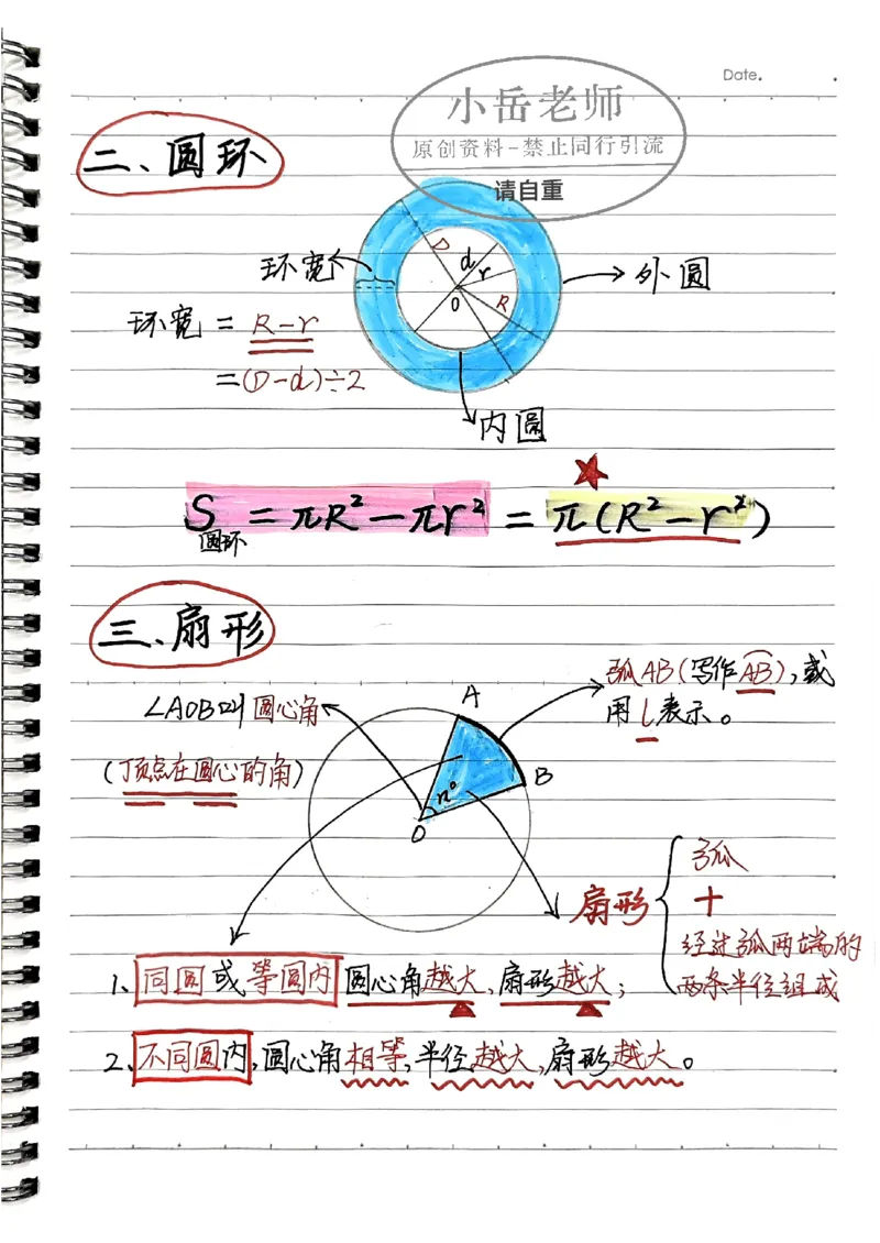 六年级上册手写笔记水印_小学全网线上同款资料_22号文件6上数学分数乘除