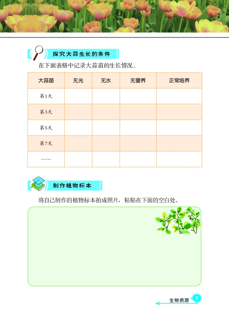 冀教版3年级科学下册活动手册_全部版本&bull;小学科学电子课本_冀教版小学科学电子课本