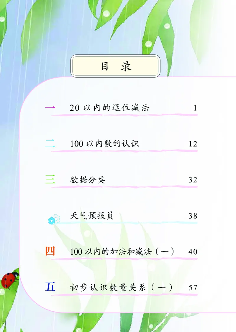 数学一下北京版（2025春）_小学全网线上同款资料_2025春新增教材合集_小学数学（2025春新教材）