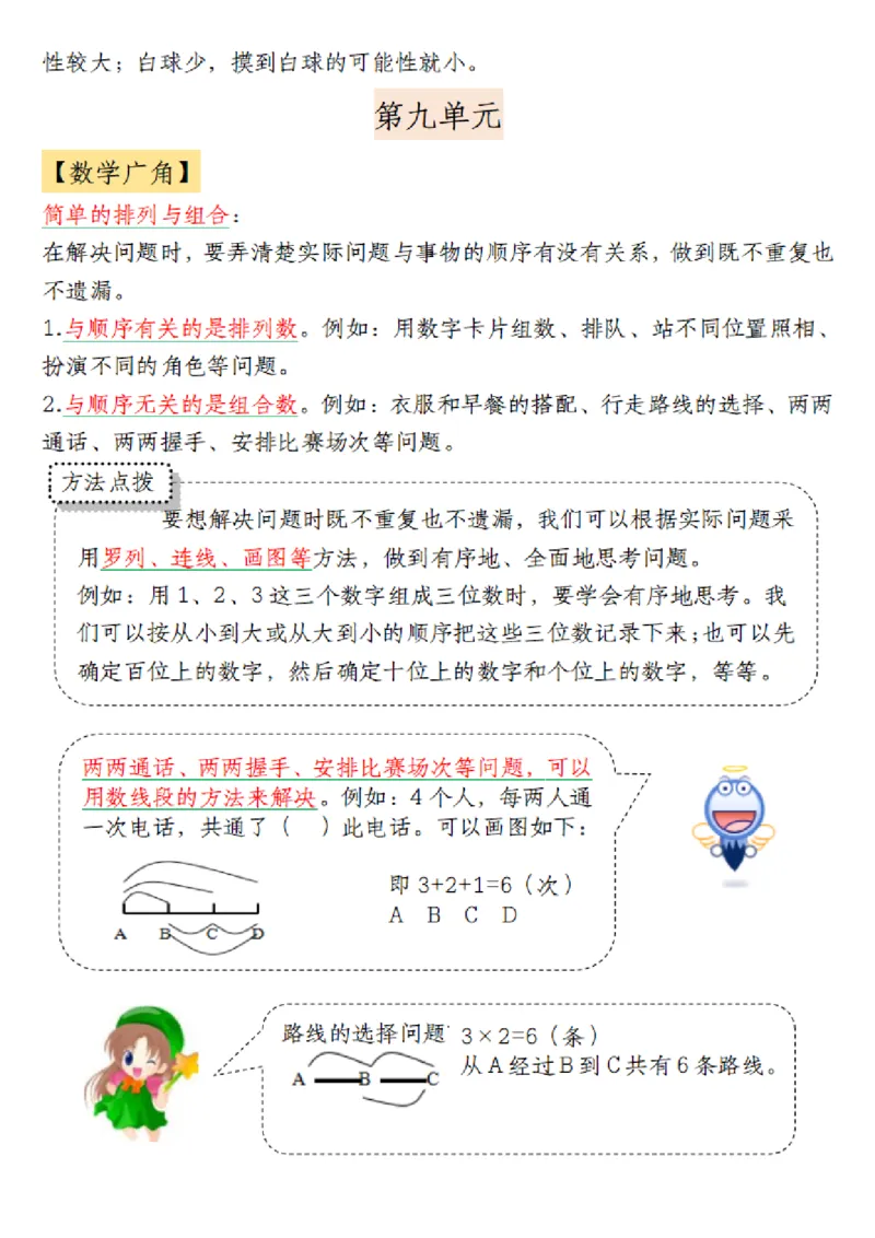 三年级上册数学知识点梳理_三上数学25秋