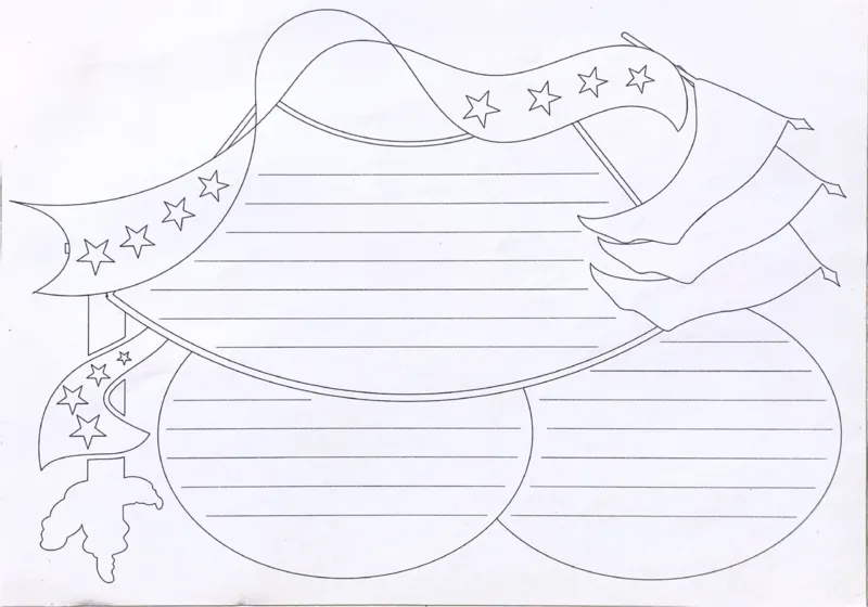 国庆节手抄报线稿88(1)_国庆节手抄报好司好句好段PPT作文