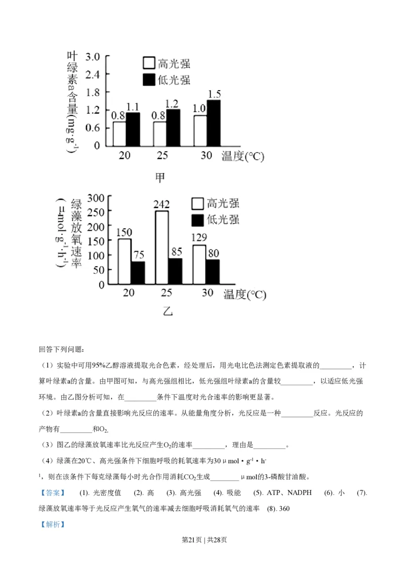 2021年高考生物试卷（浙江）1月（解析卷）_生物历年高考真题_新&middot;PDF版2008-2025&middot;高考生物真题_生物（按年份分类）2008-2025_2021&middot;高考生物真题