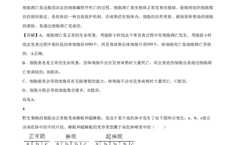 2021年高考生物试卷（浙江）1月（解析卷）_生物历年高考真题_新&middot;PDF版2008-2025&middot;高考生物真题_生物（按年份分类）2008-2025_2021&middot;高考生物真题