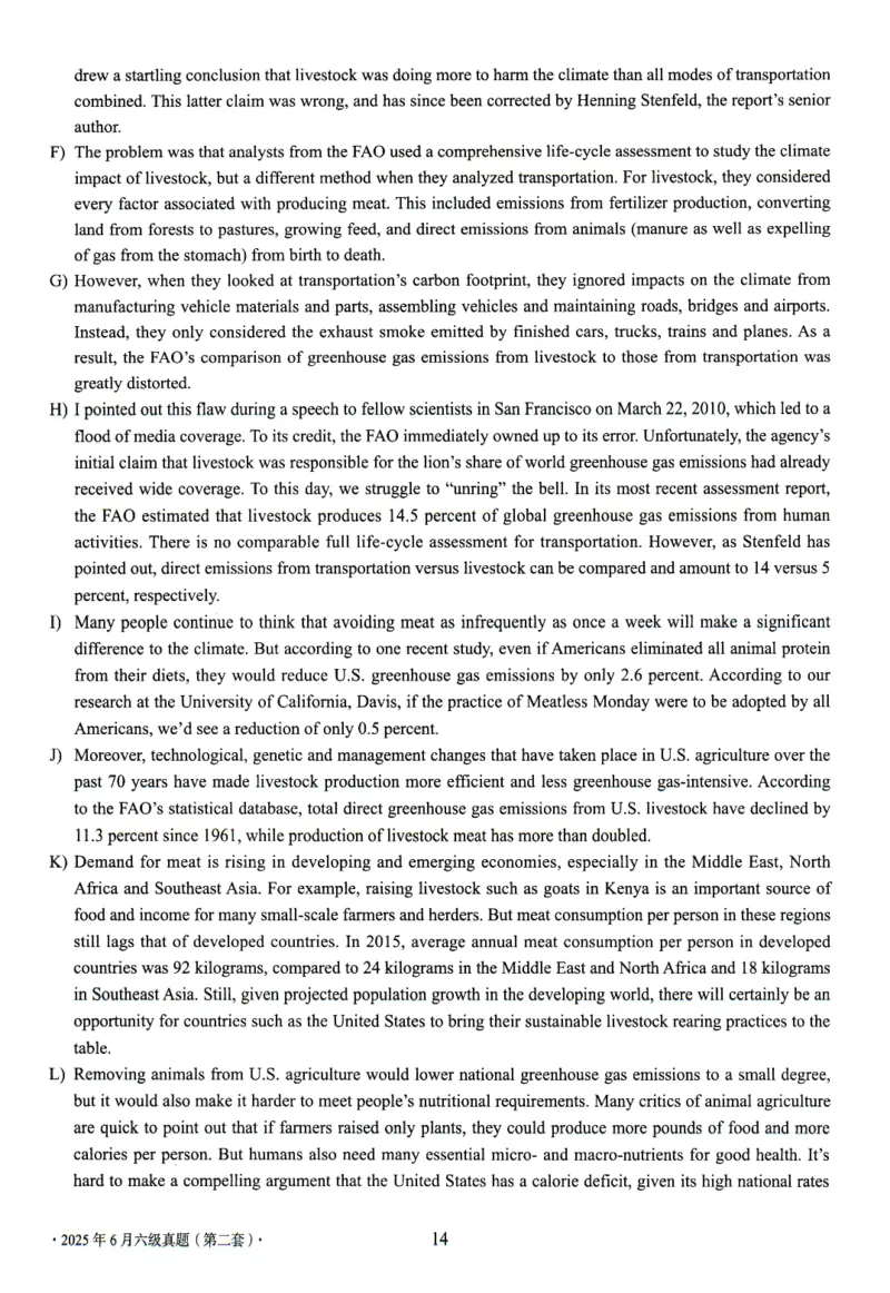 2025.06六级真题第2套_大学英语四级+六级_六级真题_六级真题_2025年06月CET6题+解+音频_3.2025年06月六级真题（新更）