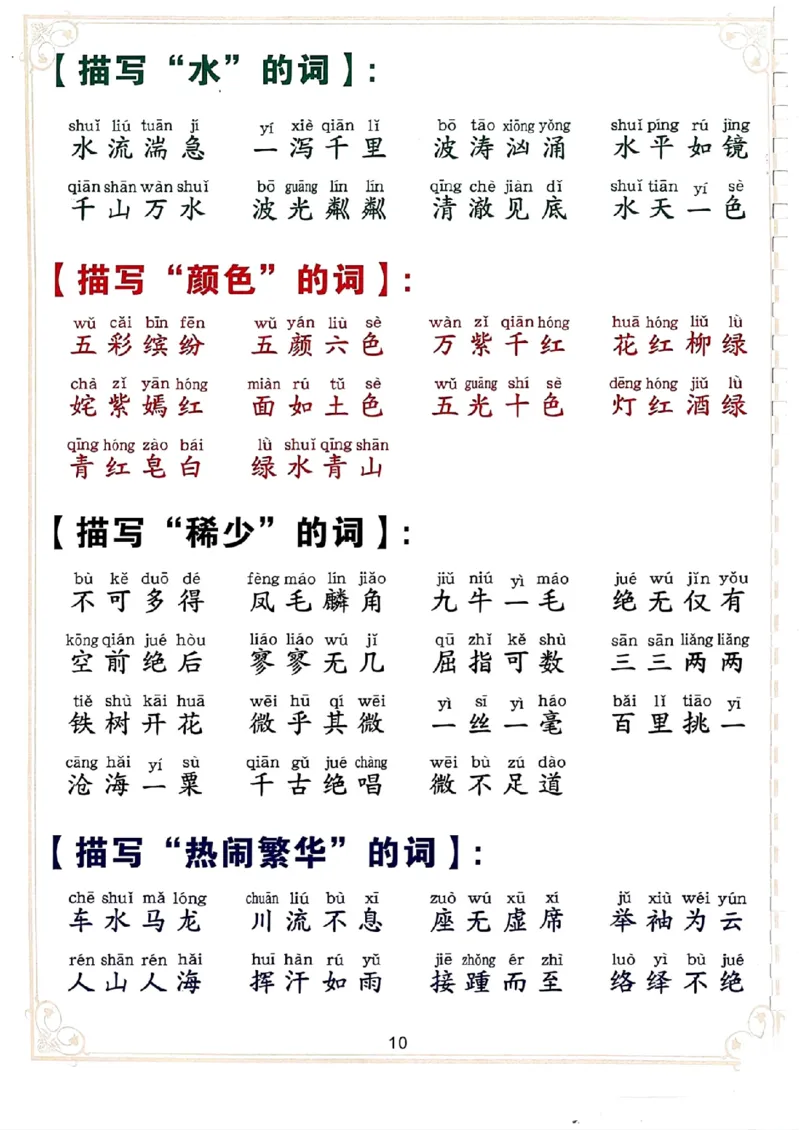 3.13_二下词语积累大全_二年级上下册资料_小学二年级学习资料-25年更新版_2-02、小学二年级语文下册_2-2-2、练习题、作业、试题、试卷_专项练习_语文字词成语专项（习题+总结）