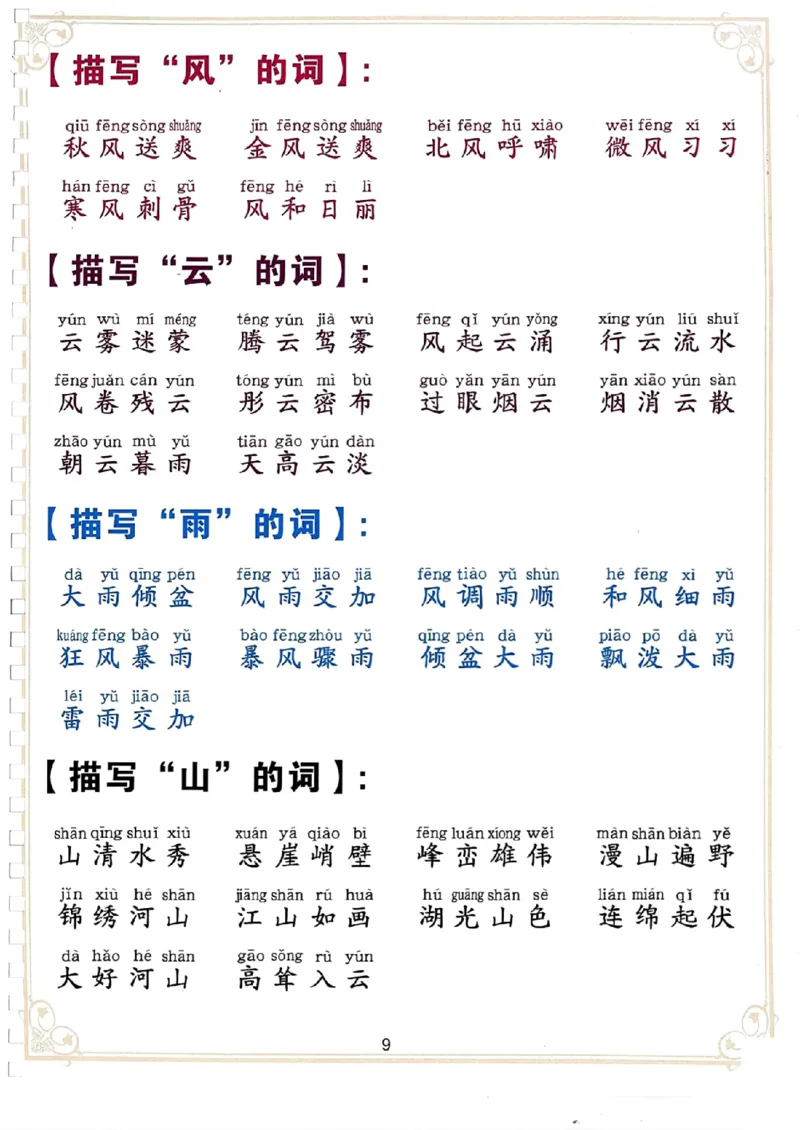 3.13_二下词语积累大全_二年级上下册资料_小学二年级学习资料-25年更新版_2-02、小学二年级语文下册_2-2-2、练习题、作业、试题、试卷_专项练习_语文字词成语专项（习题+总结）