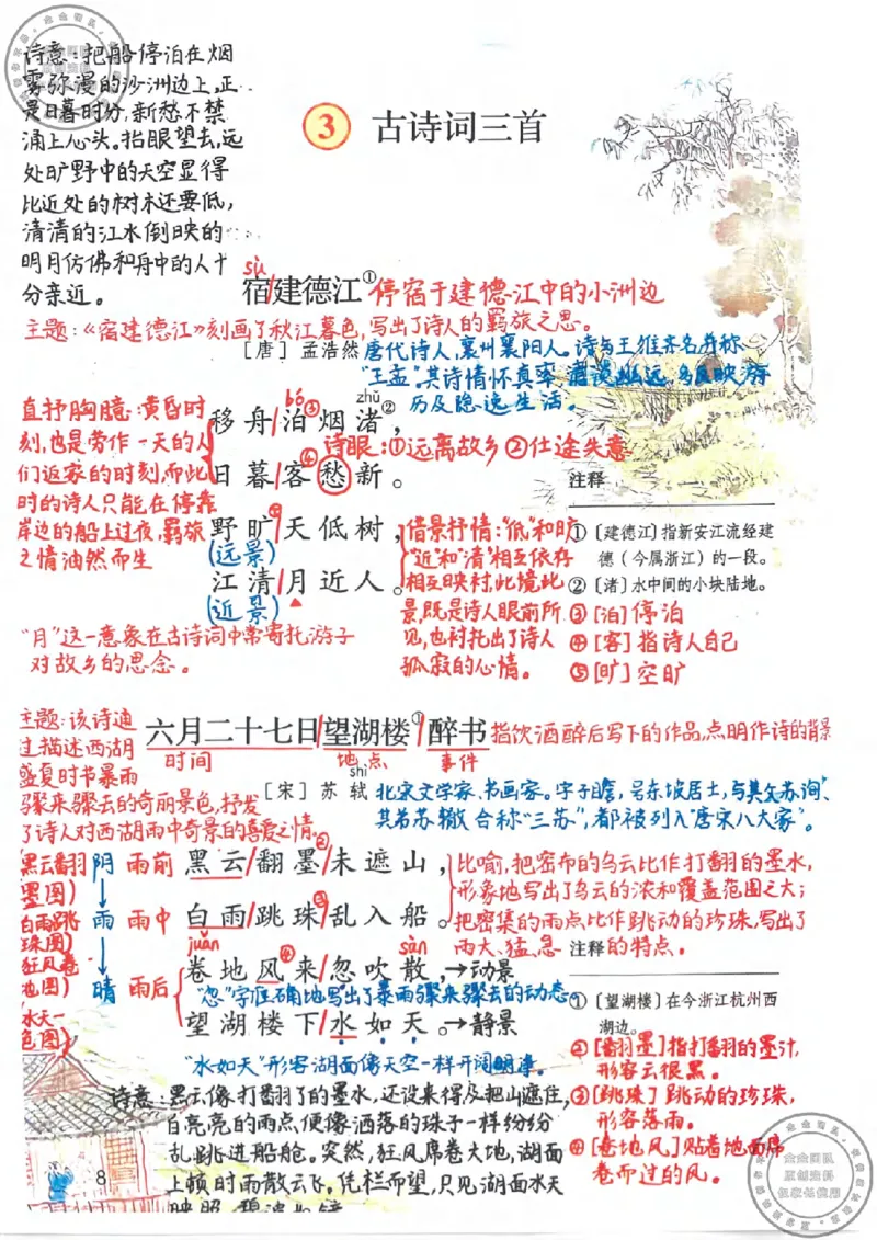 六年级语文上册课堂笔记(1)_小学全网线上同款资料_13号文件6上语文课堂笔记