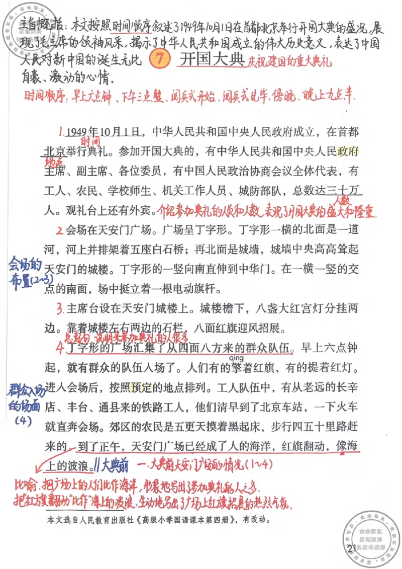六年级语文上册课堂笔记(1)_小学全网线上同款资料_13号文件6上语文课堂笔记