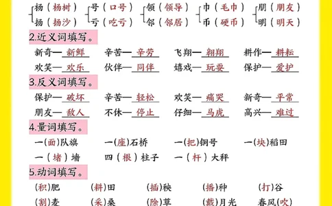 二上期中7天备考_🍎⭐️期中知识汇总语文25年上册_二上