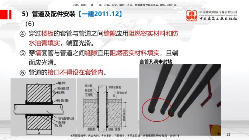 A06节：3.1建筑给水排水与供暖工程施工技术2（11.28）_2026年一级建造师_2026年一建机电_2025年一建机电SVIP_02-基础精讲✿高端面授✿深度强化_05-机电《两轮基础直播》闫娜JGS_讲义