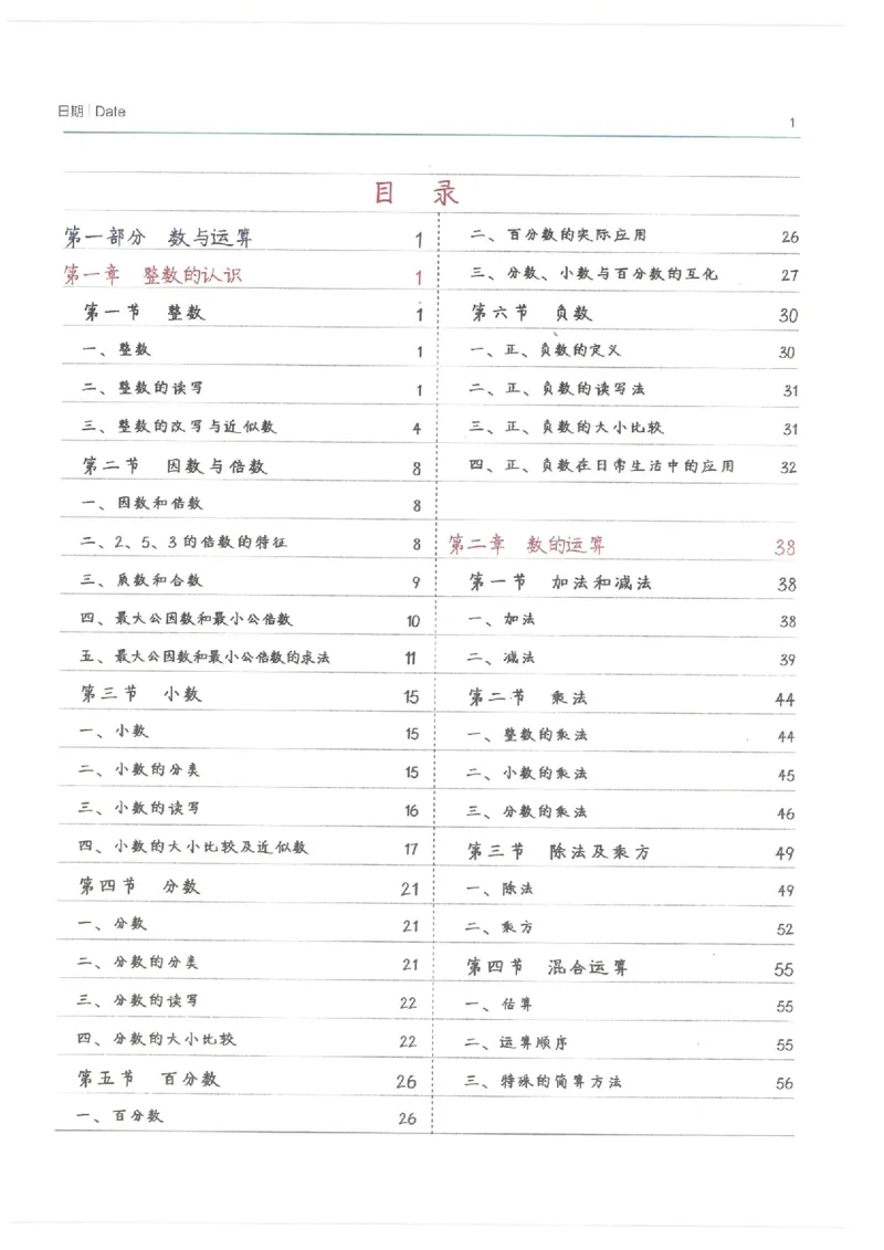 数学小学学霸笔记_上册_小学语数英&mdash;学霸笔记