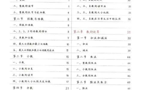 数学小学学霸笔记_上册_小学语数英&mdash;学霸笔记