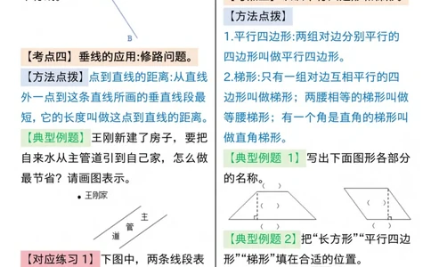 四上数学平行四边形和题型考点通关（空白）(2)_小学全网线上同款资料_14号文件4上5上语文数学课堂笔记_四年级手写笔记_四年级新增知识点(1)