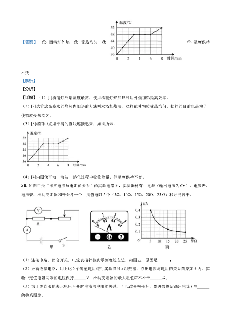 2021年福建省中考物理真题（解析卷）_福建中考1_4.福建中考物理（2017-2025）