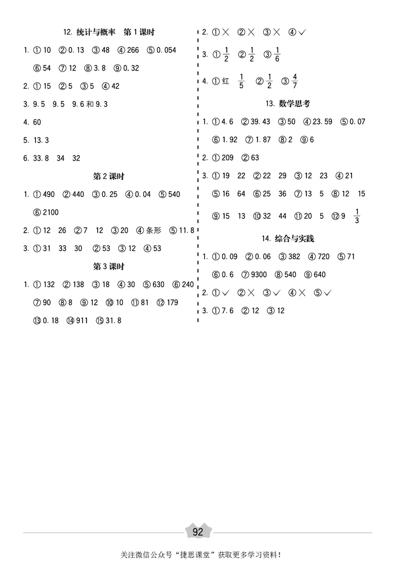 五E口算题卡六年级下册数学人教版_1~6年级全册五E口算题卡(1)_6年级五E口算题卡