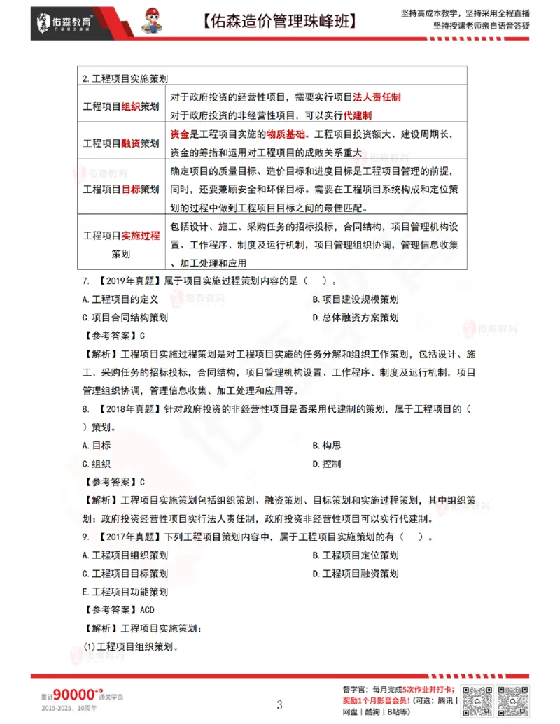 7月28日佑森造价管理珠峰班VIP作业答案_2026年一级建造师_2026年一建管理_2025年一建管理SVIP_02-基础精讲✿高端面授✿深度强化_36-管理《珠峰直播班》林子婷YS