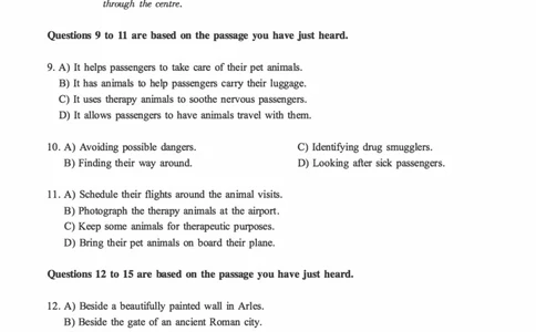 2019.06六级真题第2套可复制可搜索，打印首选_大学英语四级+六级_六级真题_六级真题_2019年06月CET6题+解+音频_01、真题PDF版（推荐打印）❤