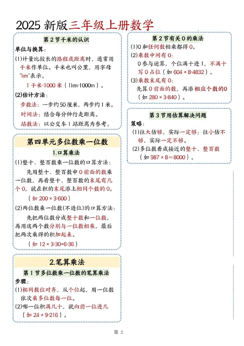 新三上数学期中知识归类人教版_🍎⭐️期中知识汇总人教25年上册