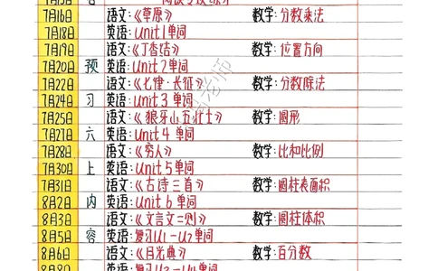 六上数学手写笔记（彩色版）_小学全网线上同款资料_12号文件6上数学语文