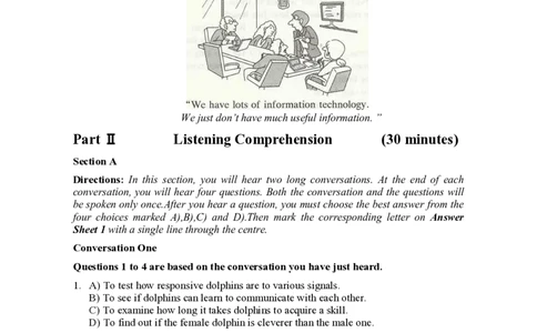2015年12月六级真题（第3套）_大学英语四级+六级_六级真题_六级真题_1990年-2018年真题资料合集_2015年12月CET6题+解+音频_01、真题PDF版（推荐打印）❤