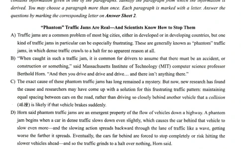 2025.06四级真题第3套_大学英语四级+六级_四级真题_四级真题_2025年06月CET4题+解+音频_3.2025年06月四级真题（新更）