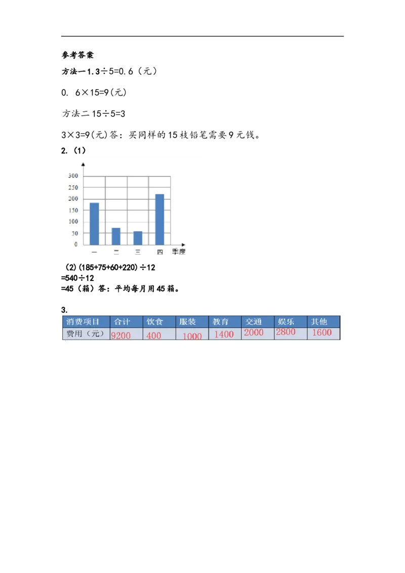 四（上）54制青岛版数学九单元课时.3_上册_四（上）数学一课一练_四（上）54制青岛版数学一课一练