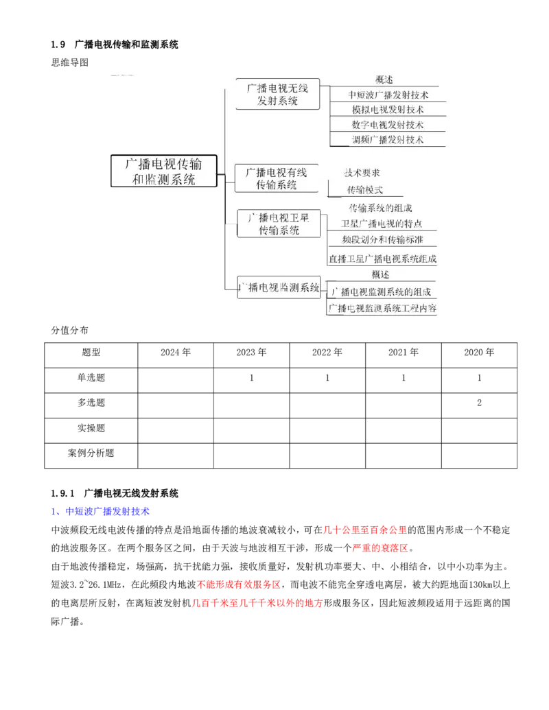 18.18-第一章-1.8、1.9-广播电视中心关键技术、广播电视传输和监测系统_2026年一级建造师_2026年一建通信_2025年一建通信SVIP_02-基础精讲✿高端面授✿深度强化_01.第一章
