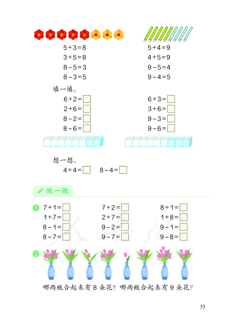 2022人教版一年级上册数学PDF电子课本_一年级上下册资料_一年级上语数英上下册学习资料_3-6-3、小学一年级数学上册_人教版_11、电子课本