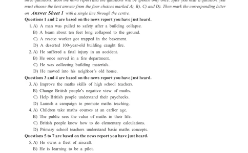 2018年12月四级真题第2套_大学英语四级+六级_四级真题_四级真题_1990年-2018年真题资料合集_2018年12月CET4题+解+音频_02、真题word版
