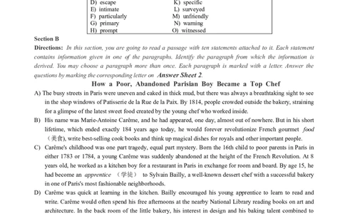 2018年12月四级真题第2套_大学英语四级+六级_四级真题_四级真题_1990年-2018年真题资料合集_2018年12月CET4题+解+音频_02、真题word版