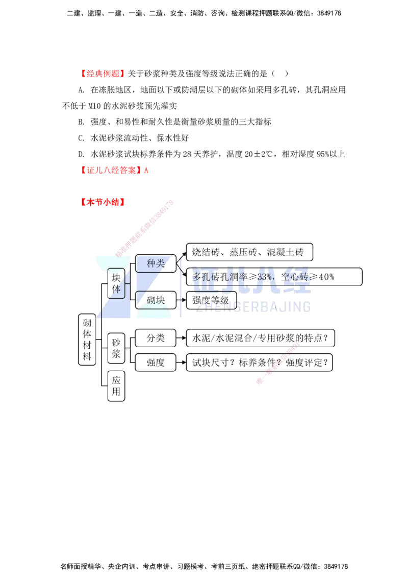 14.一建建筑基础精学-15-主要建筑工程材料（砌体）_2026年一级建造师_2026年一建建筑_2025年一建建筑SVIP_02-基础精讲✿高端面授✿深度强化_讲义