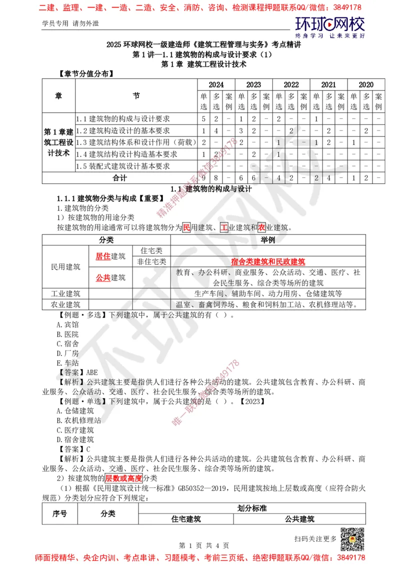 02.第1讲-11建筑物的构成与设计要求（1）_2026年一级建造师_2026年一建建筑_2025年一建建筑SVIP_02-基础精讲✿高端面授✿深度强化_25-建筑《考点精讲班》龙炎飞、马红、孙凌志HQ