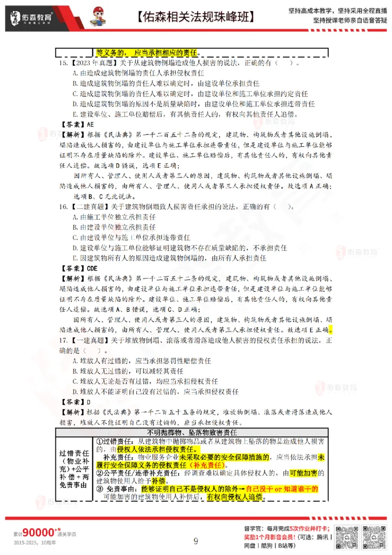 6月27日佑森相关法规珠峰班VIP作业答案_2026年一建法规_2025年一建法规SVIP_02-基础精讲✿高端面授✿深度强化_35-法规《珠峰直播班》叶翼虎YS