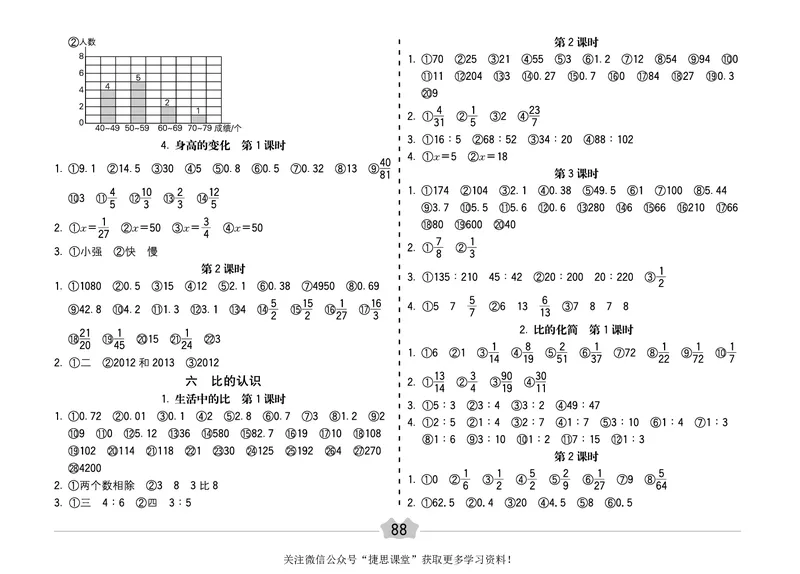 五E口算题卡六年级上册数学北师版_1~6年级全册五E口算题卡(1)_6年级五E口算题卡