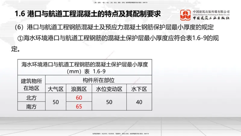 A04节：1.6混凝土的特点及其配置要求（11.21）_2026年一级建造师_2026年一建港航_2025年一建港航SVIP_02-基础精讲✿高端面授✿深度强化_03-港航《两轮基础直播》陈冬铭JGS_讲义