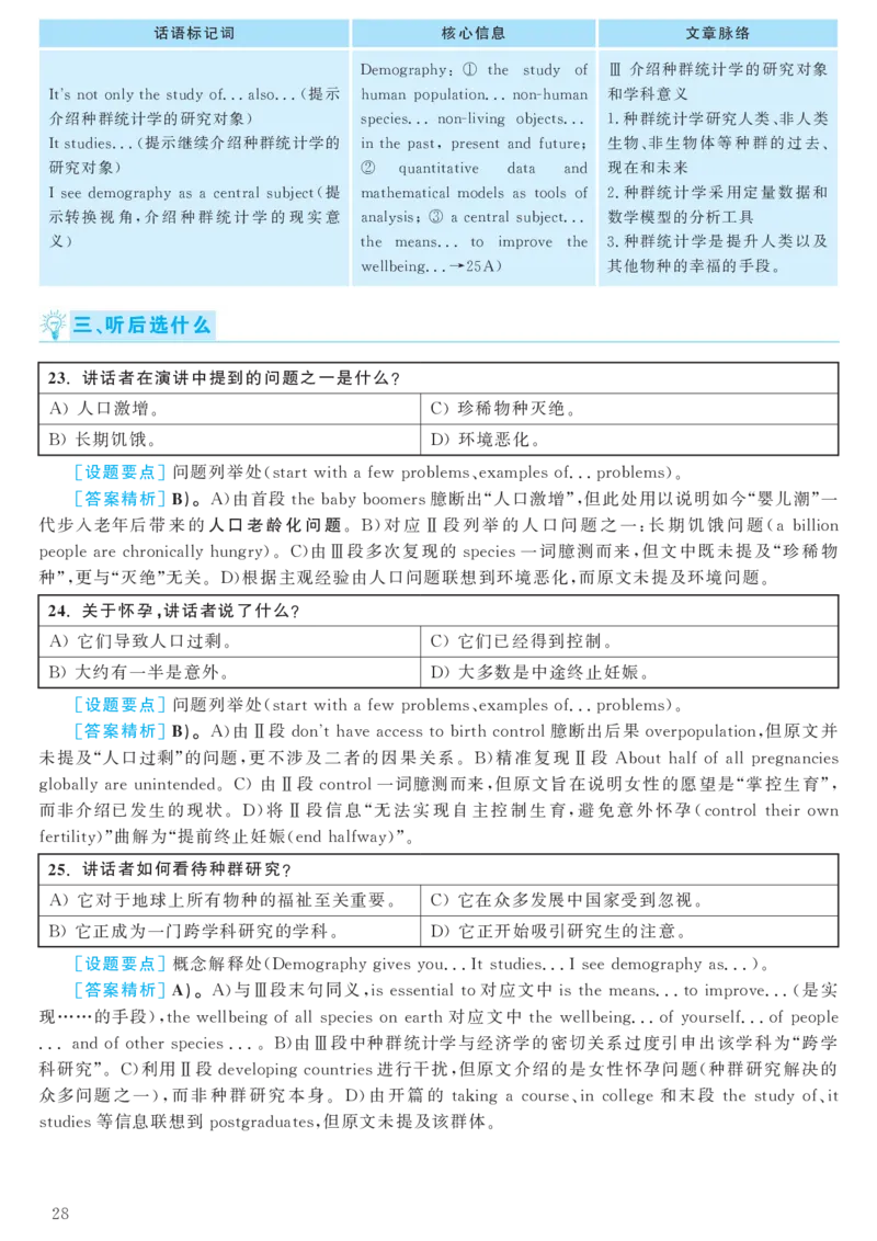 2017.06英语六级考试第1套解析_大学英语四级+六级_六级真题_六级真题_1990年-2018年真题资料合集_2017年06月CET6题+解+音频_03、答案解析