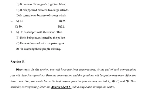 2017年6月大学英语四级真题2_大学英语四级+六级_四级真题_四级真题_1990年-2018年真题资料合集_2017年06月CET4题+解+音频_02、真题word版