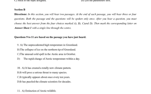 2018年12月六级真题（第1套）_大学英语四级+六级_六级真题_六级真题_1990年-2018年真题资料合集_2018年12月CET6题+解+音频_02、真题Word版