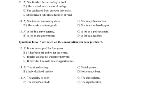 2015年12月四级真题第1套_大学英语四级+六级_四级真题_四级真题_1990年-2018年真题资料合集_2015年12月CET4题+解+音频_02、真题word版