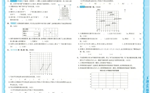 25秋数学人教版5上_2025秋《王朝霞活页卷》数学人教1-6