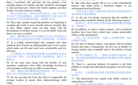 200句背诵完精彩文章任你写(修订版),9页_大学英语四级+六级_四六级作文模板+单词