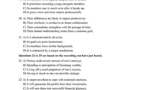 2022.06六级真题第1套可复制可搜索，打印首选_大学英语四级+六级_六级真题_六级真题_2022年06月CET6题+解+音频_01、真题PDF版（推荐打印）❤