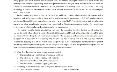 2016年12月大学英语4级（卷3）-可复制搜索_大学英语四级+六级_四级真题_四级真题_1990年-2018年真题资料合集_2016年12月CET4题+解+音频_01、真题PDF版（推荐打印）❤