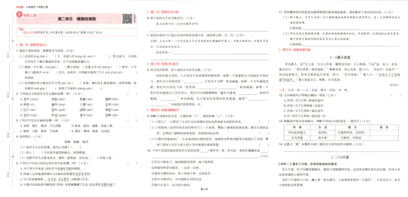 25秋《一本阅读题》5上语文_25秋《一本阅读题》语文