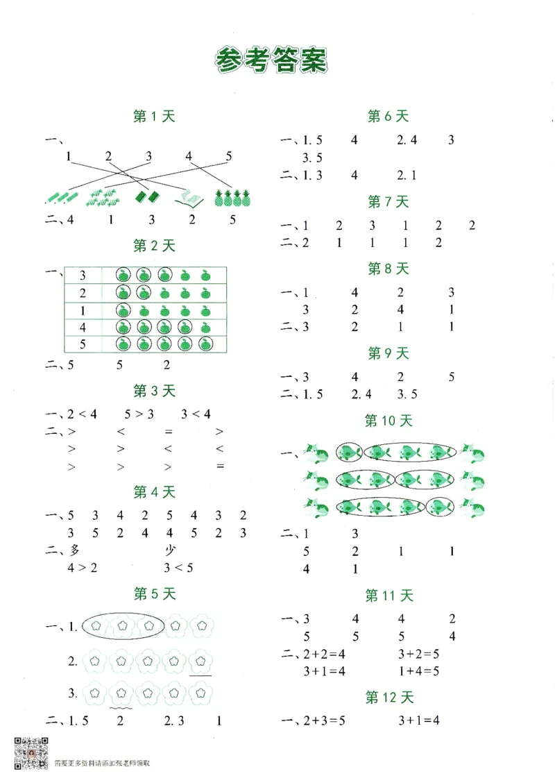 2024新版一年级上册数学每日10分钟睡前计算小纸条_一年级上下册资料_一年级上册小红书同款资料_一年级(1)