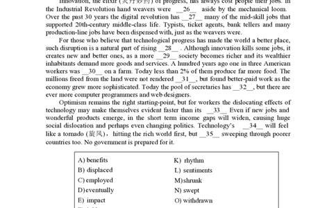 2015年06月六级真题（第1套）_大学英语四级+六级_六级真题_六级真题_1990年-2018年真题资料合集_2015年06月CET6题+解+音频_01、真题PDF版（推荐打印）❤